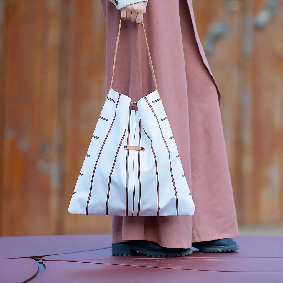 Canvas gabardine twill grayed white verticals - See You At Six
